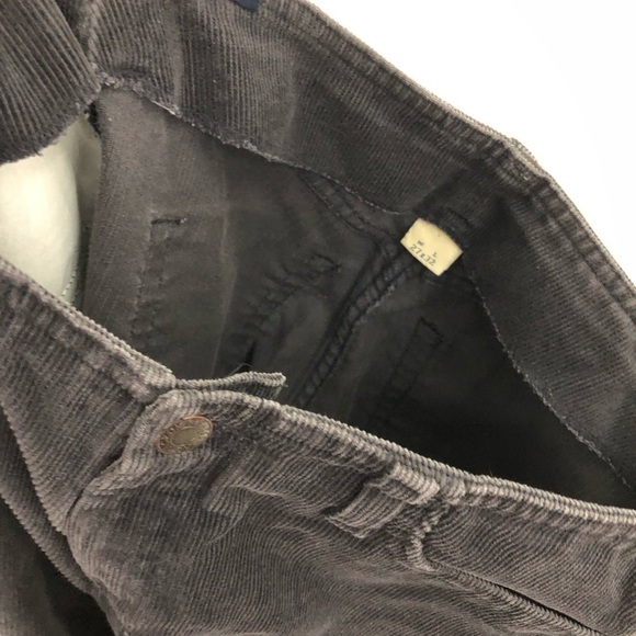 VTG A&F 27x32 low rise corduroy bootcut jeans Y2K 0545 made in USA charcoal gray - Picture 8 of 11